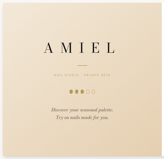 Amiel skin tone analyzer beta preview