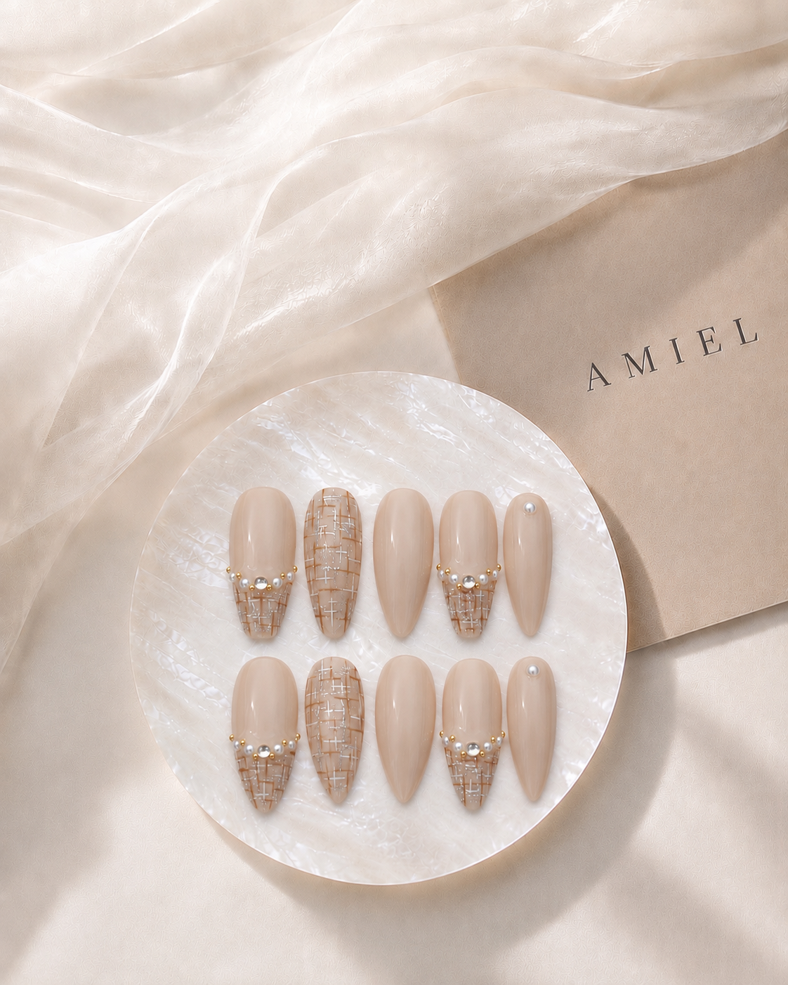 Clean cream manicure preparation ritual