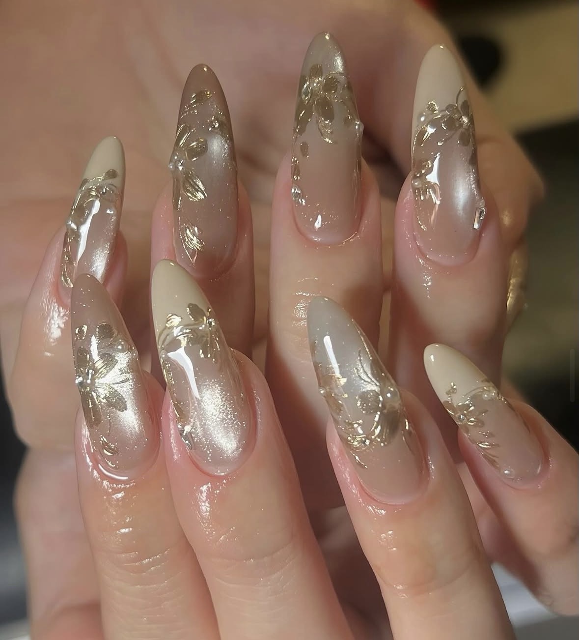 Gilded Florals nail collection